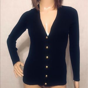 ANNE KLEIN | Button Down Sweater